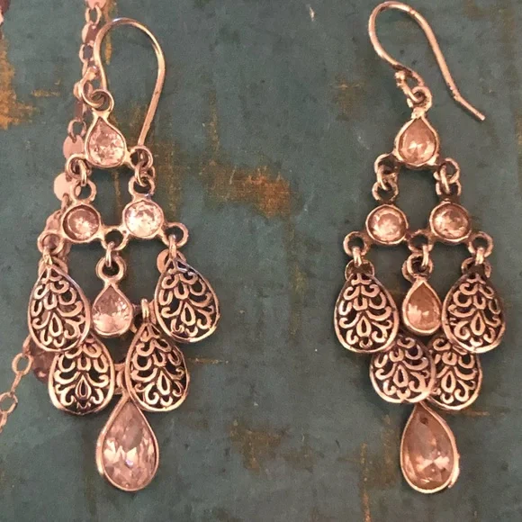 Silpada Sterling Silver Chandelier Earrings - Picture 3 of 4